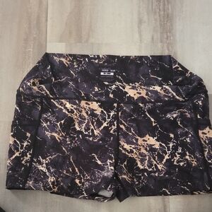 Constantly Varied Gear Women's Athletic Shorts Gold Marble Size XXL 2.5" Inseam